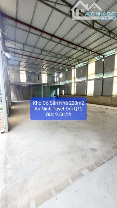 Kho Mới Có Nhà 10x22m Đường Hà Huy Giáp P.Thạnh Lộc Quận 12 Giá 9.5tr/th Cọc 2th - 3