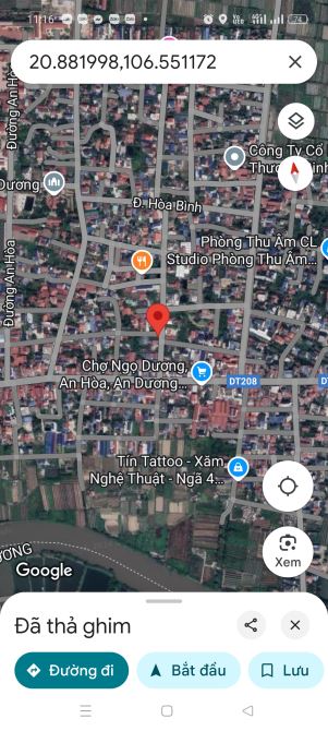 Bán 142n2 đất Ngọ Dương Ăn Hoà, đường rộng 8m - 1