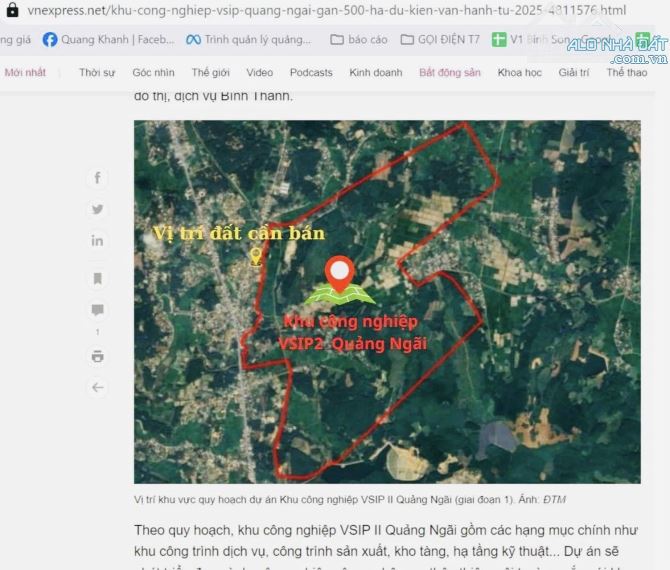 Bán đất sát KCN VSIP 2 Quảng Ngãi sắp khởi công giá chỉ 555 triệu - 2