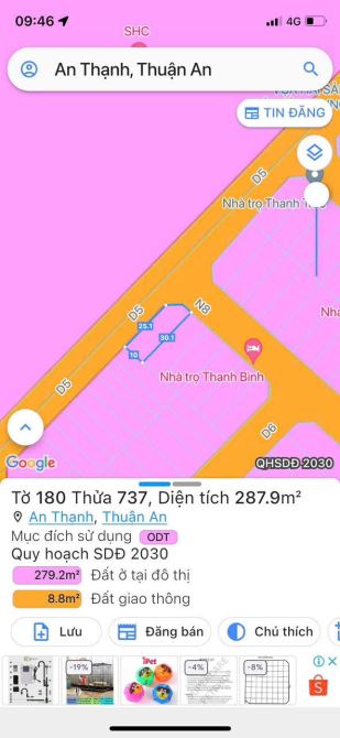 Bán dãy nhà trọ góc 2 mặt tiền đường D5 - N8 KDC An Thạnh, Thuận An, Bình Dương, DT: 300m2 - 4