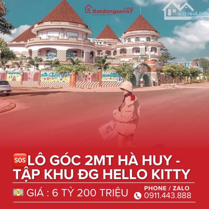 💥 LÔ GÓC 2 MẶT TIỀN - KHU HELLO KITTY, HÀ HUY TẬP - 2