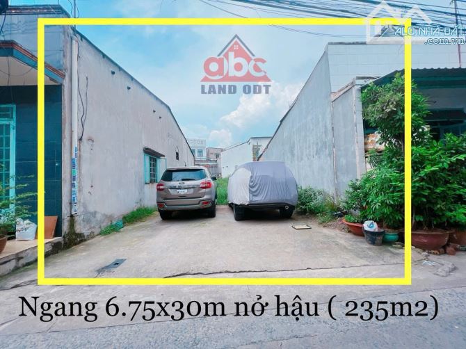 lô đất cực đẹp 235m2 full thổ cư dong 2 Bùi Thái chợ Tam Hoà . Giá đầu tư chỉ 16tr/m2