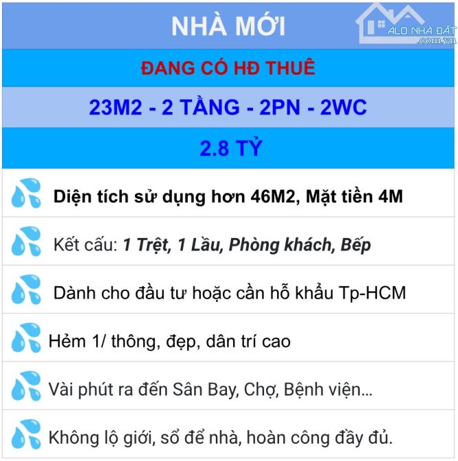 NHÀ MỚI, SẴN DÒNG TIỀN, KHÔNG LỘ GIỚI, 23M2 X 2TẦNG, 2PN_2WC_2.8_TỶ - 4