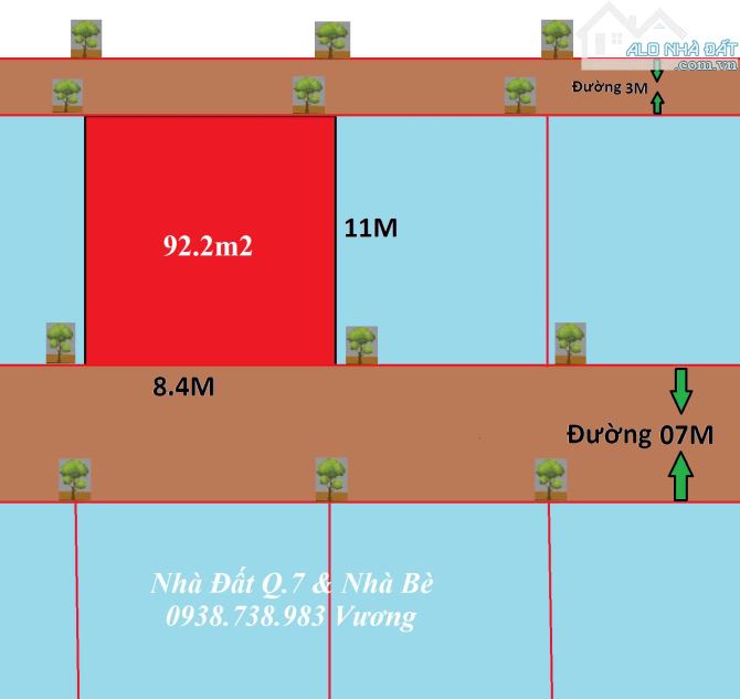 Đất Thổ Cư 2 MẶT TIỀN, Khu Dân Cư Ven Sông, đường Lê Văn Lương, Nhà Bè