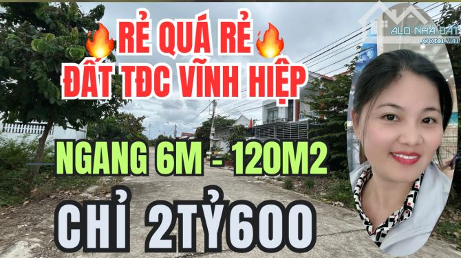 Bán đất Giá rẻ, gần sông  TĐC Vĩnh Hiệp  Nha Trang