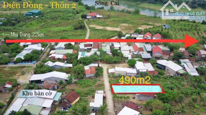 BÁN LÔ ĐẤT BIỆT THỰ ĐẸP TẠI DIÊN ĐỒNG GIÁ RẺ 489m2 ( 1,55 tỷ ) - 1