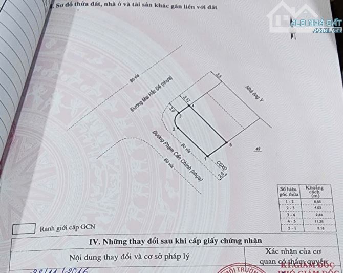 Căn góc mới đẹp ôm cua Mai Hắc Đế , ngang hơn 10m, vị trí cực đẹp. - 1