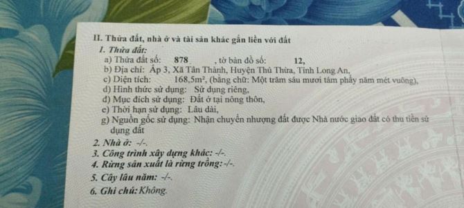 nền thổ cư ấp 3 tân thành giá tốt - 1