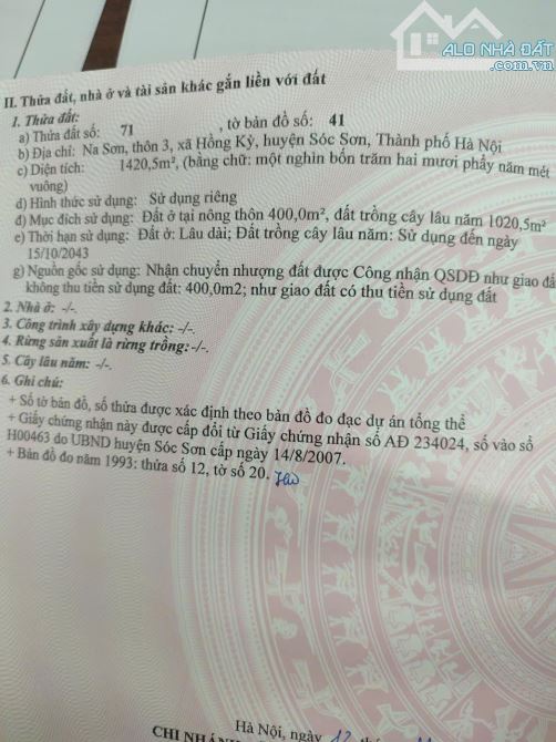 Đất đẹp giá rẻ tại Hồng Kỳ-Sóc Sơn chỉ hơn 5tr/m, khổ vuông vắn xây nhà vườn cực xinh - 4