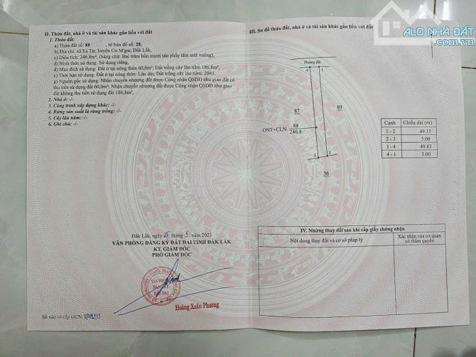 cần tiền tiêu tết hạ giá bán 3 nền đất thổ cư xã Ea tar Cư M’gar Đăklak - 5