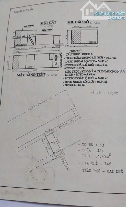 BÁN NHÀ 1 TRỆT 1 LẦU ĐƯỜNG TRẦN PHÚ ĐỐI DIỆN CÔNG AN