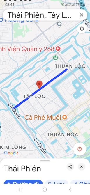 BÁN NHÀ MẶT TIỀN ĐƯỜNG THÁI PHIÊN , PHƯỜNG TÂY LỘC, THÀNH PHỐ HUẾ. - 1