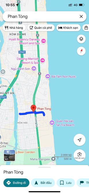 Bán lô Đất Biển Đường 7.5m Phan Tòng. Hòa Hải. Sát Bãi Biển Non Nước. Giá chỉ 4.00 tỷ TL - 1