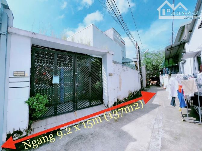 Bán Nhà Ngang 9,2M x 15M, hẻm đối diện Công Viên Dương Tử Giang, Cách Nguyễn Ái Quốc 200M - 1