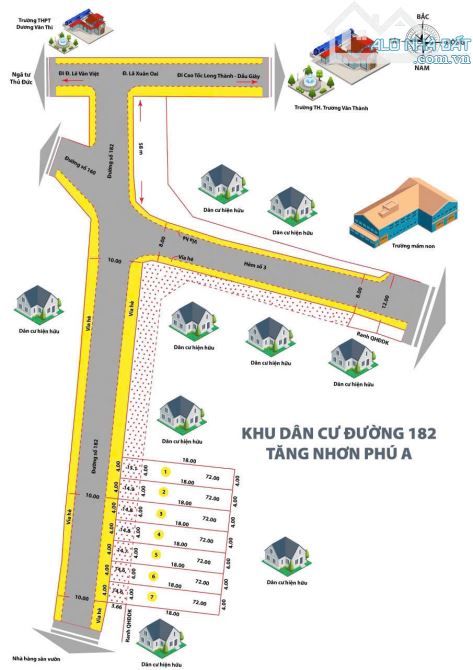 Bán 7 lô liền kề đất mặt tiền đường 182 lã xuân oai phường tăng nhơn phú A quận 9 - 3