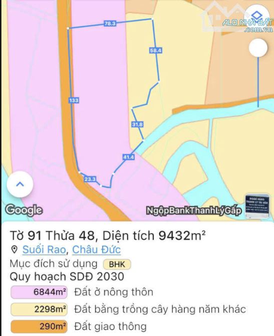 LÔ ĐẤT PHỦ HỒNG ĐẸP, MẶT TIỀN NHIỀU, CÁCH TRỤC CHÍNH SUỐI RAO-PHƯỚC TÂN 800M, TIỆN PHÂN LÔ - 4