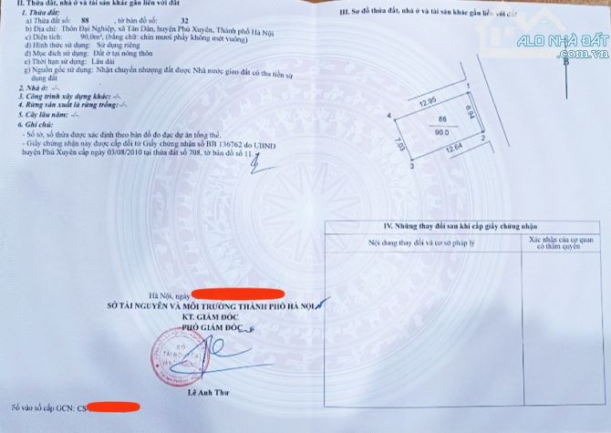 Bán 90m,đất 3 mt,trục chính đất làng nghề Đại Nghiệp-Tân Dân,full tiện ích,giá 24tr - 4