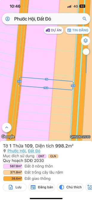 1000m2 mt Nguyễn Huệ sẵn 200tc chỉ 3tỷ1TL, ngang 12m, khu biệt thự nhà vườn, ra biển 10p