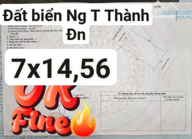 Bán Đất Mặt Tiền Phú Lộc 22 – Ngang 7m – Song Song Đường Nguyễn Sinh Sắc – 5.4 Tỷ