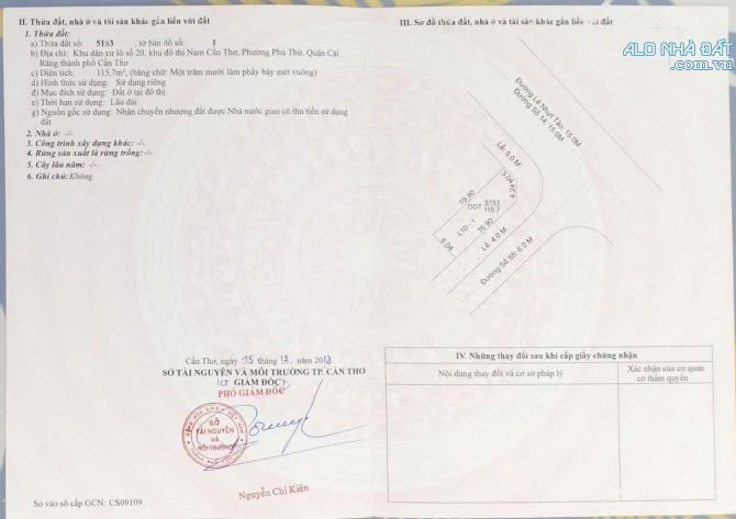 BÁN NỀN GỐC ĐƯỜNG LÊ NHỰT TẢO VÀ ĐS 55 ĐỐI DIỆN CHỢ