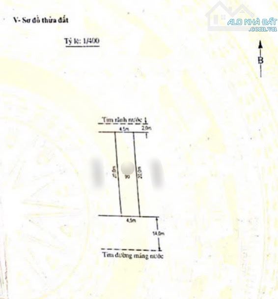 Nhà Mặt Đường Máng Nước - An Dương - Điểm đẹp (90m2; Ngang: 4,5m; 8,3 tỷ)