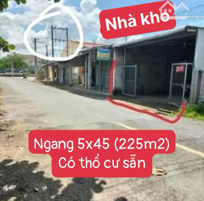 Tết chủ nợ dí nên cần bán căn gấp căn xưởng   255m2  ,Giá 740 Triệu.Sổ Hồng Riêng  Vị Trí: - 1