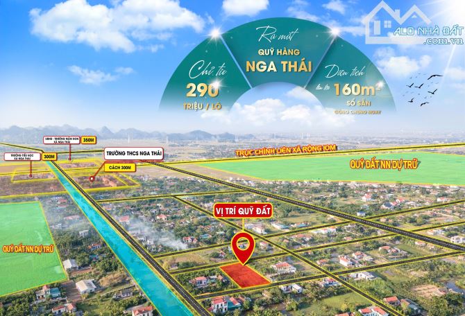 Bán đất Nga Sơn, mặt tiền 6m, dt 150m2 full thổ, công chứng ngay - 2