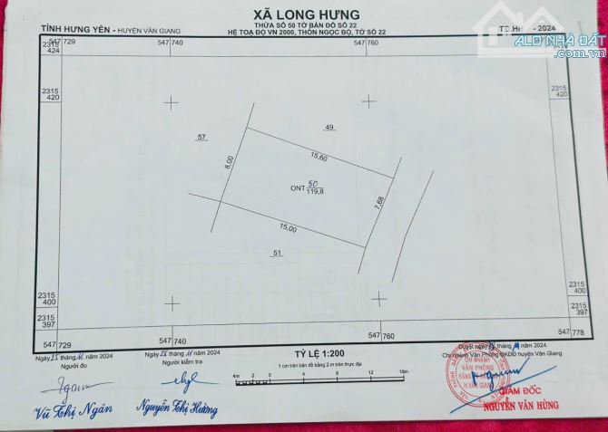 Chính chủ gửi 120m mặt tiền rộng tới 7,68m đầu cầu Ngọc Bộ - Long Hưng - Văn Giang - 4