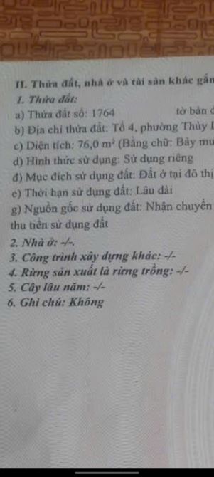 Cần bán nhà 2 tầng kiệt oto đường Trần hoàng , phường thủy lương , TX hương thủy - 6