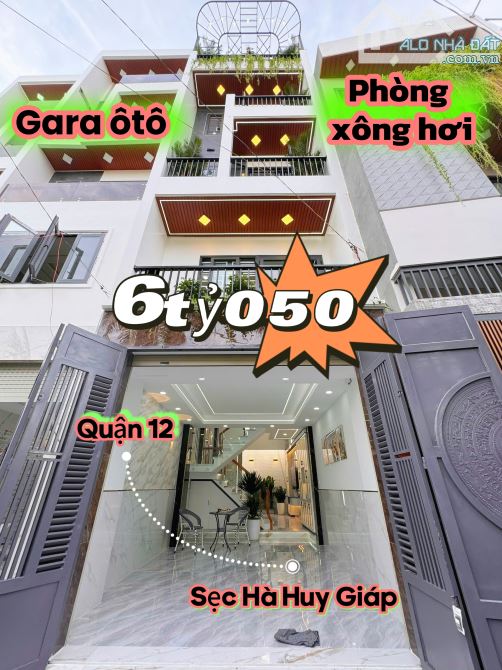 Nhà sẹc Hà Huy Giáp - Gara ôtô - 4PN - Full Nội Thất - Quận 12