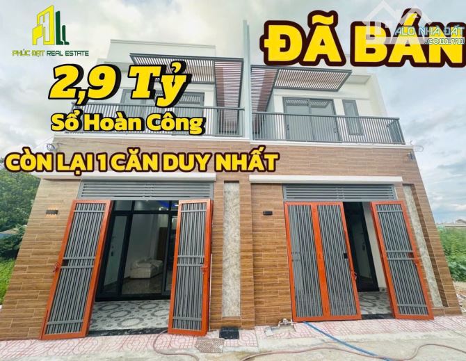 CHỦ GỞI BÁN NHÀ 1T1L (HOÀN CÔNG) VỊ TRÍ 1 SẸC ĐƯỜNG NGUYỄN THỊ TỒN CHỈ 80M. GIÁ CHỈ 2,9 TỶ - 1