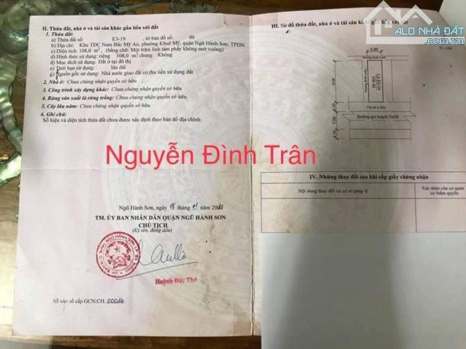 Bán Đất Nguyễn Đình Trân Còn Sót Duy Nhất Lô Này đường 7m5 Dt Lớn 108m ngang 6m - Giá 6 tỷ - 1