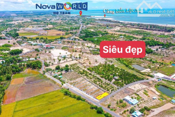 Cách biển Lộc An chỉ 1.5KM.  Quá rẻ duy nhất 1 lô 👉 10x38m (376,7m2) sẵn 100tc; đã xây rà - 3