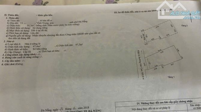 Nhà 2 Tầng 2 Mê Hùng Vương, công năng đầy đủ. 50m2 nở hậu đẹp, Kiệt 3m - 6