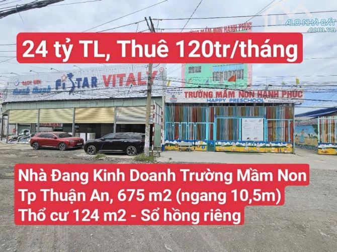 🆘 Nhà Mặt Tiền Kinh Doanh Trường Mầm Non Bình Chuẩn 63 Tp Thuận An