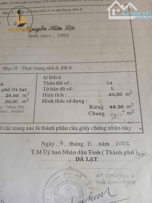 BÁN CĂN NHÀ NHỎ NGAY TRUNG TÂM TRẦN PHÚ CẠNH NHÀ THỜ CON GÀ - 3.7 TỶ