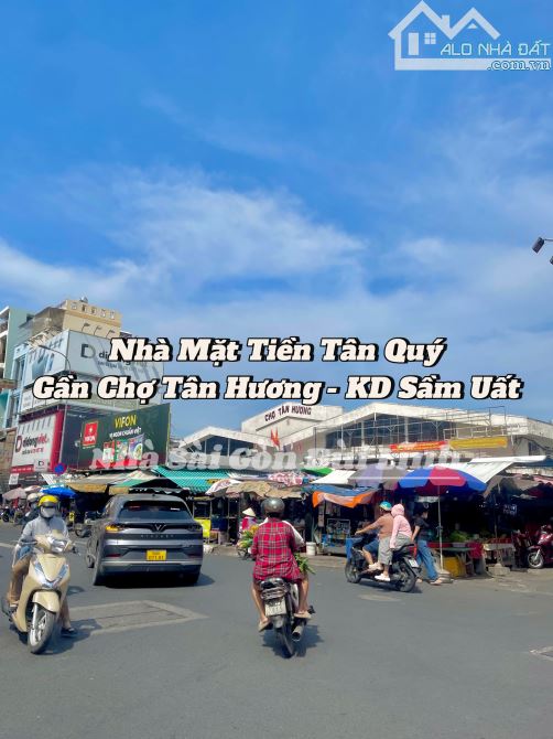 Bán Nhà Tân Phú, Mặt Tiền Tân Quý - Gần Chợ Tân Hương, KD Sầm Uất - 4mx20m -Nhỉnh 14 Tỷ