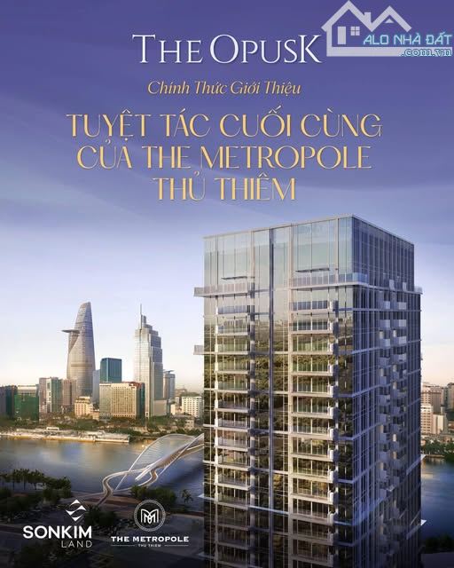 Căn hộ hạng sang The Opusk Metropole Thủ Thiêm, giá từ 215tr/m2