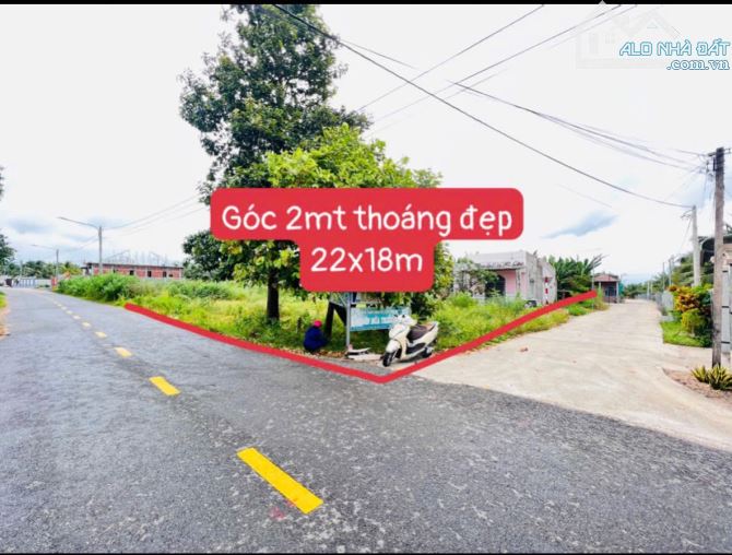 Lô góc 360m2-21x17m Xã Long Mỹ. thổ cư sẵn làm nhà vườn siêu đẹp