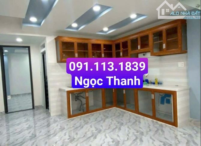 $ Cho Thuê Nhà Mới Xây- HXH Hoà Bình, P Hoà Thạnh, 3PN, chỉ 12Tr $ - 2