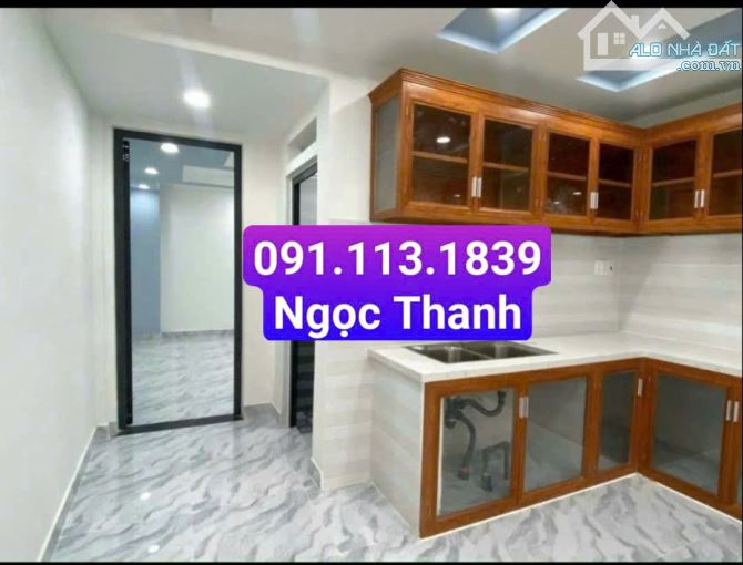 $ Cho Thuê Nhà Mới Xây- HXH Hoà Bình, P Hoà Thạnh, 3PN, chỉ 12Tr $ - 3