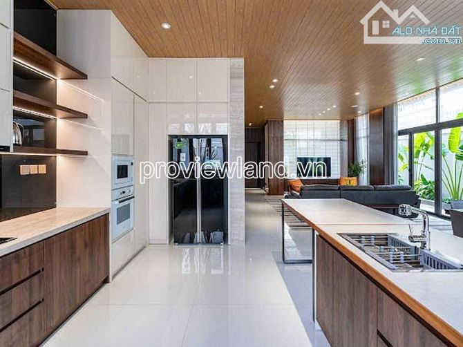 Villa cho thuê tại khu Villa Thủ Thiêm, Thạnh Mỹ Lợi, 217m2, 1 hầm + 4 tầng, 3PN - 4