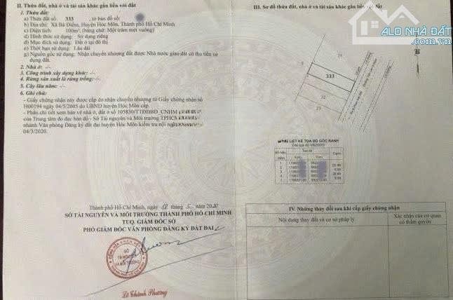Chủ Ngộp Cần Bán nhanh Căn nhà Ở Bà Diểm 9 Hóc Môn Sổ Hồng Riêng 100m2 Giá 770triệu - 5
