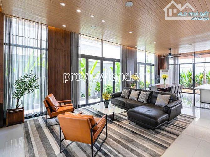 Villa cho thuê tại khu Villa Thủ Thiêm, Thạnh Mỹ Lợi, 217m2, 1 hầm + 4 tầng, 3PN - 9