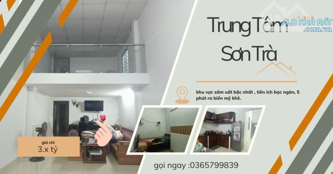 An Hải Đông - Trung Tâm Sơn Trà, kiệt ôtô, nhà 2 tầng 106m2 chỉ 3 tỷ x