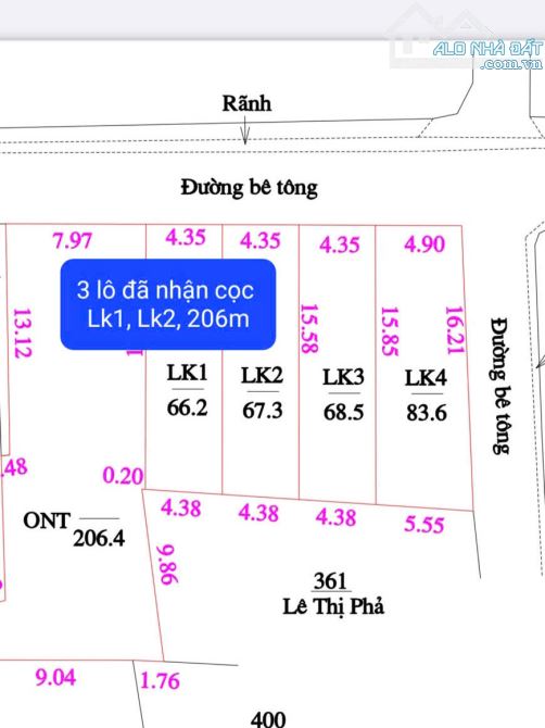 Chính chủ cần bán đất Yên Vĩnh lô góc 83,6m ,áp góc 68m giá đầu tư