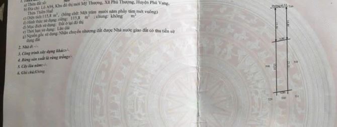ĐẤT MẶT TIỀN .DÃY A . PHÚ MỸ THƯỢNG . TP HUẾ - 1