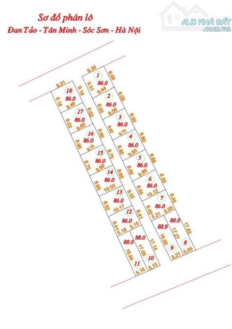 Chào bán 18 lô đất liền kề tại Đan Tảo- Tân Minh- Sóc Sơn- Hà Nội - 4