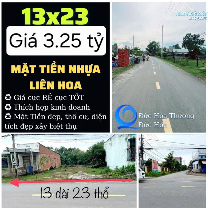 13x23 mặt tiền nhựa Liên Hoa. Kinh doanh tốt. Giá 3.25 tỷ - 4