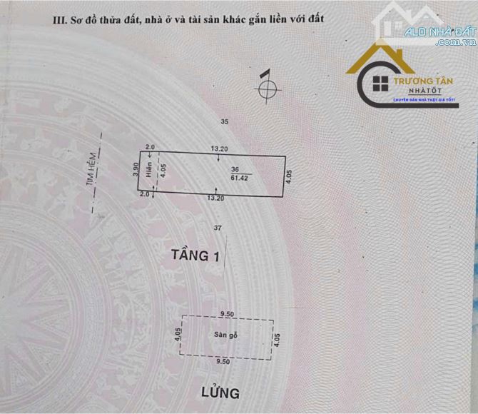 NGỘP BANK, CẦN BÁN GẤP CĂN NHÀ 2 TẦNG, VƯỜN LÀI TÂN PHÚ 4x15M, CHỈ 6 TỶ HơnTL